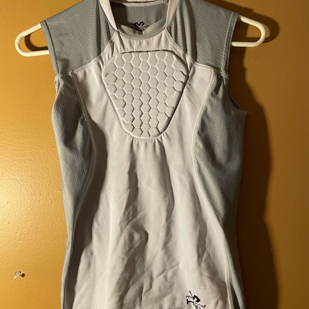 McDavid Youth Chest protector baseball heart guard compression shirt.